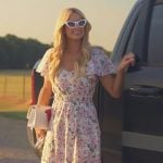 Paris’s white floral print dress on Paris and Nicole The Encore