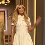 Paris Hilton’s white lace dress on The Drew Barrymore Show