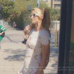 Paris’s white floral sheer mini dress on Paris and Nicole The Encore