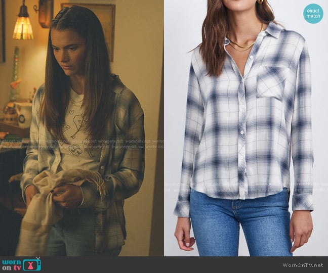 Rails Hunter Plaid Button-Up Shirt worn by Emily Morgan (Chloe East) on No Good Deed