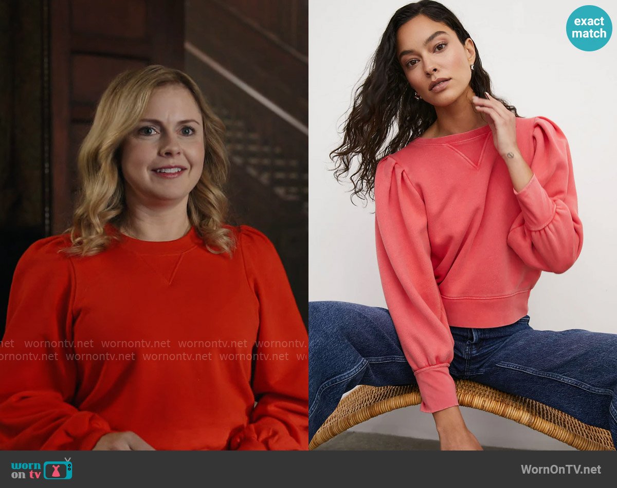 Rails Tiffany Sweatshirt worn by Sam (Rose McIver) on Ghosts