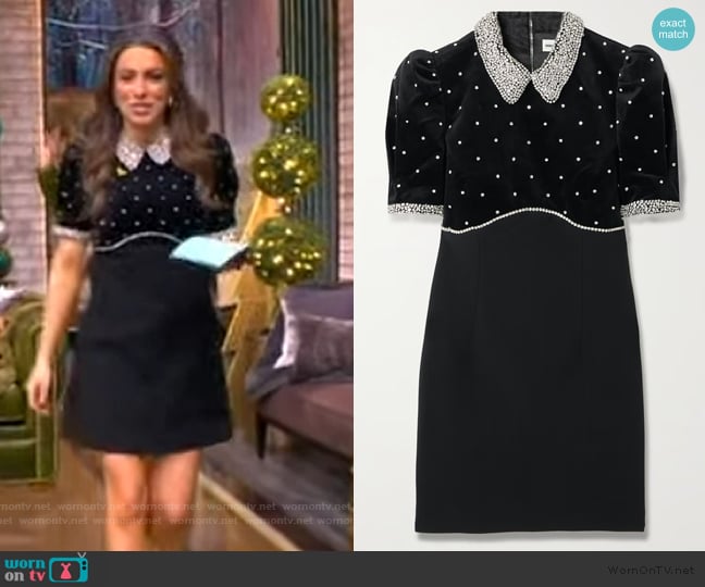 Rebecca Vallance Giovanna Short Sleeve Mini Dress worn by Alyssa Farah Griffin on The View