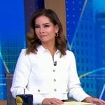 Rebecca’s white jacket on Good Morning America