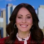 red ruffle trim dress on Good Morning America