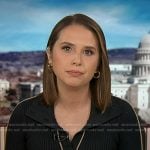 Elizabeth's navy ribbed polo dress on Good Morning America