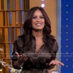 Rocsi’s brown shirtdress on Good Morning America