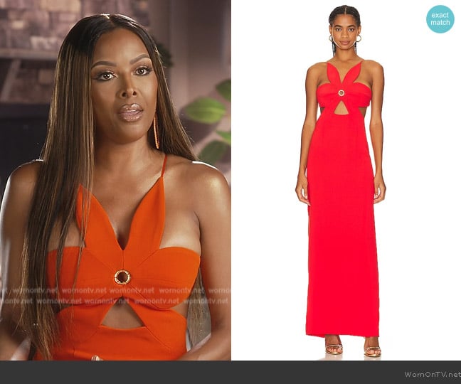 Ronny Kobo Raiza Dress worn by Stacey Rusch on The Real Housewives of Potomac