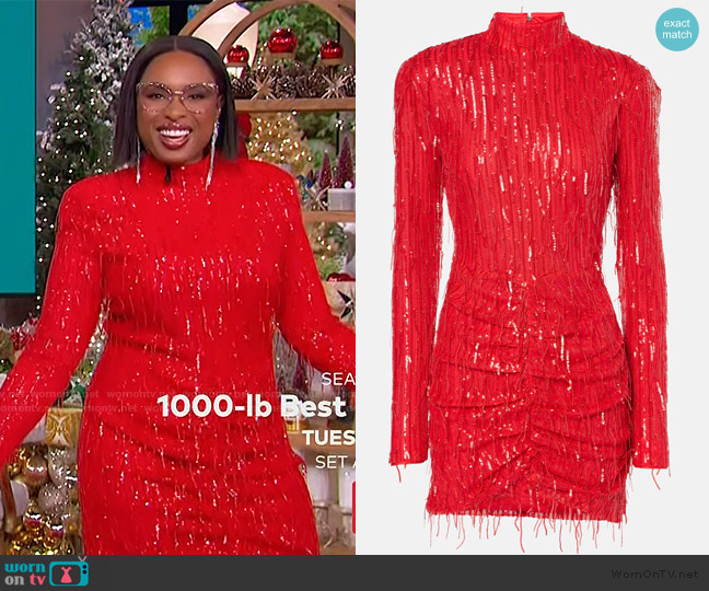 Rotate Sequined minidress worn by Jennifer Hudson on The Jennifer Hudson Show