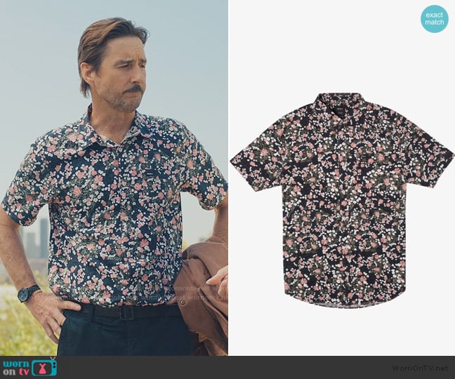 RVCA Baritone Short-Sleeve Shirt worn by JD Campbell (Luke Wilson) on No Good Deed