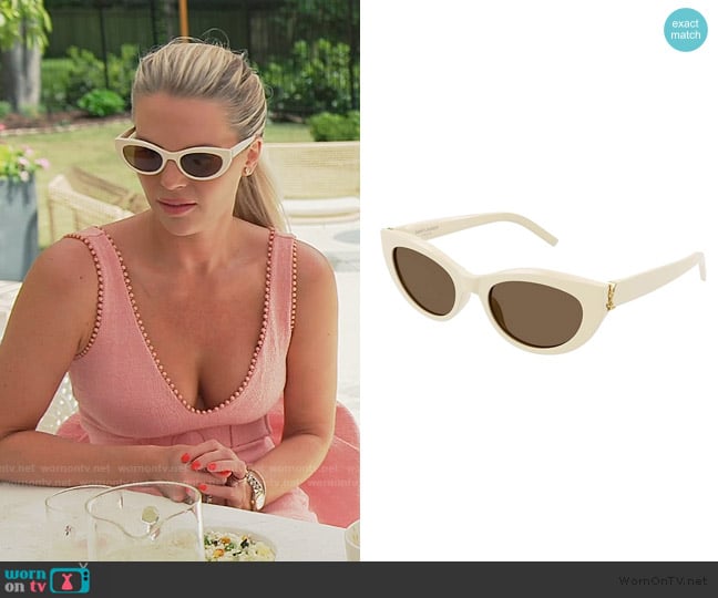 Saint Laurent Cat Eye Sunglasses worn by Madison LeCroy on Southern Charm