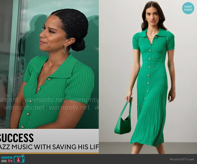 Sandro Lorel Dress worn by Adriana Diaz on CBS Mornings