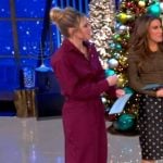 Sara’s burgundy jumpsuit on The View