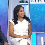 Sheinelle’s ivory twisted waist dress on Today