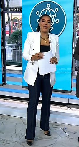 Sheinelle’s flap pocket jeans on Today