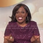 Sheryl’s purple sequin top on The Talk