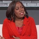 Sheryl’s red tweed blazer on The Talk