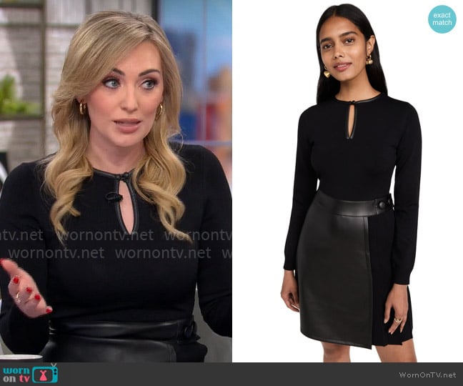 Shoshanna Delancey Dress worn by Kelly O'Grady on CBS Mornings