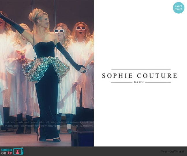 Sophie Couture Custom Dress worn by Paris Hilton on Paris and Nicole The Encore