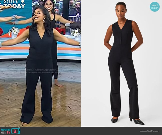 Spanx The Perfect Jumpsuit worn by Sheinelle Jones on Today