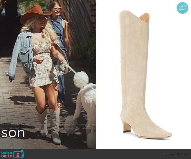 Madison’s white suede boots on Southern Charm