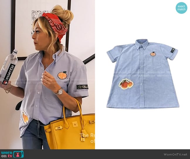 Sutton Green Label NBS Shirt worn by Sutton Stracke on The Real Housewives of Beverly Hills