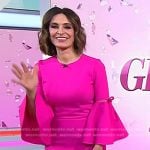 Suzy Welch’s pink bell sleeve dress on Today