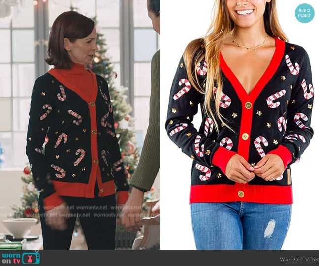 Tipsy Elves Ugly Christmas Sweater worn by Elsbeth Tascioni (Carrie Preston) on Elsbeth