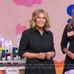 Tory’s black poplin shirtdress on Good Morning America