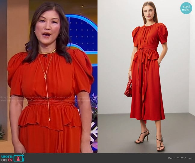 Ulla Johnson Marion Dress worn by Juju Chang on Good Morning America