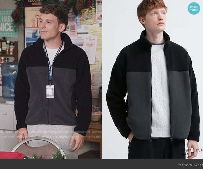 Uniqlo Fleece Full-Zip Jacket in Color Block