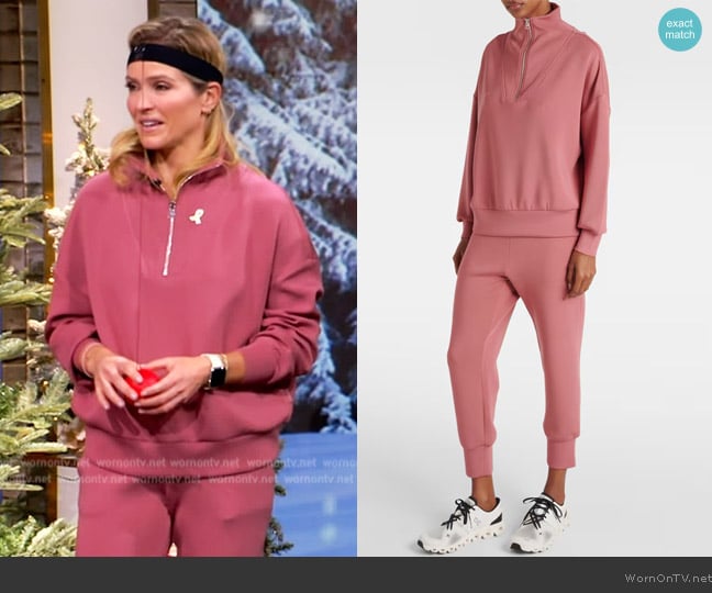 Varley Hawley Sweatshirt worn by Sara Haines on The View