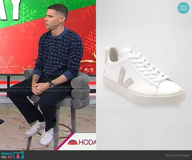 Veja Campo Bicolor Leather Low-Top Sneakers worn by Mikey Day on Today