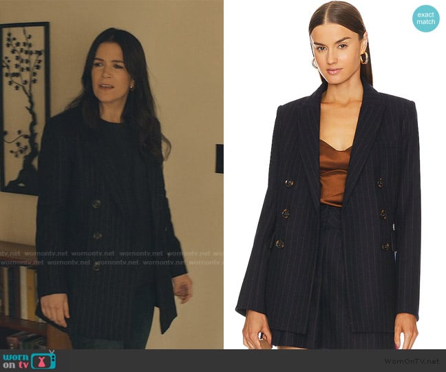 Veronica Beard Ellette Dickey Jacket worn by Leslie Fisher (Abbi Jacobson) on No Good Deed