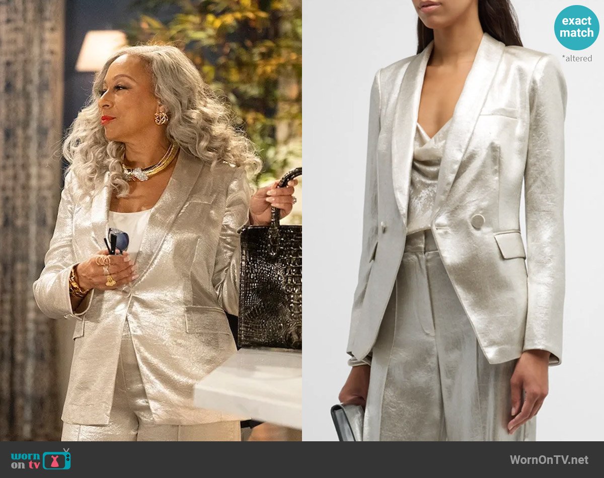 Veronica Beard Jagger Dickey Jacket worn by Anita Dupree (Tamara Tunie) on Beyond the Gates