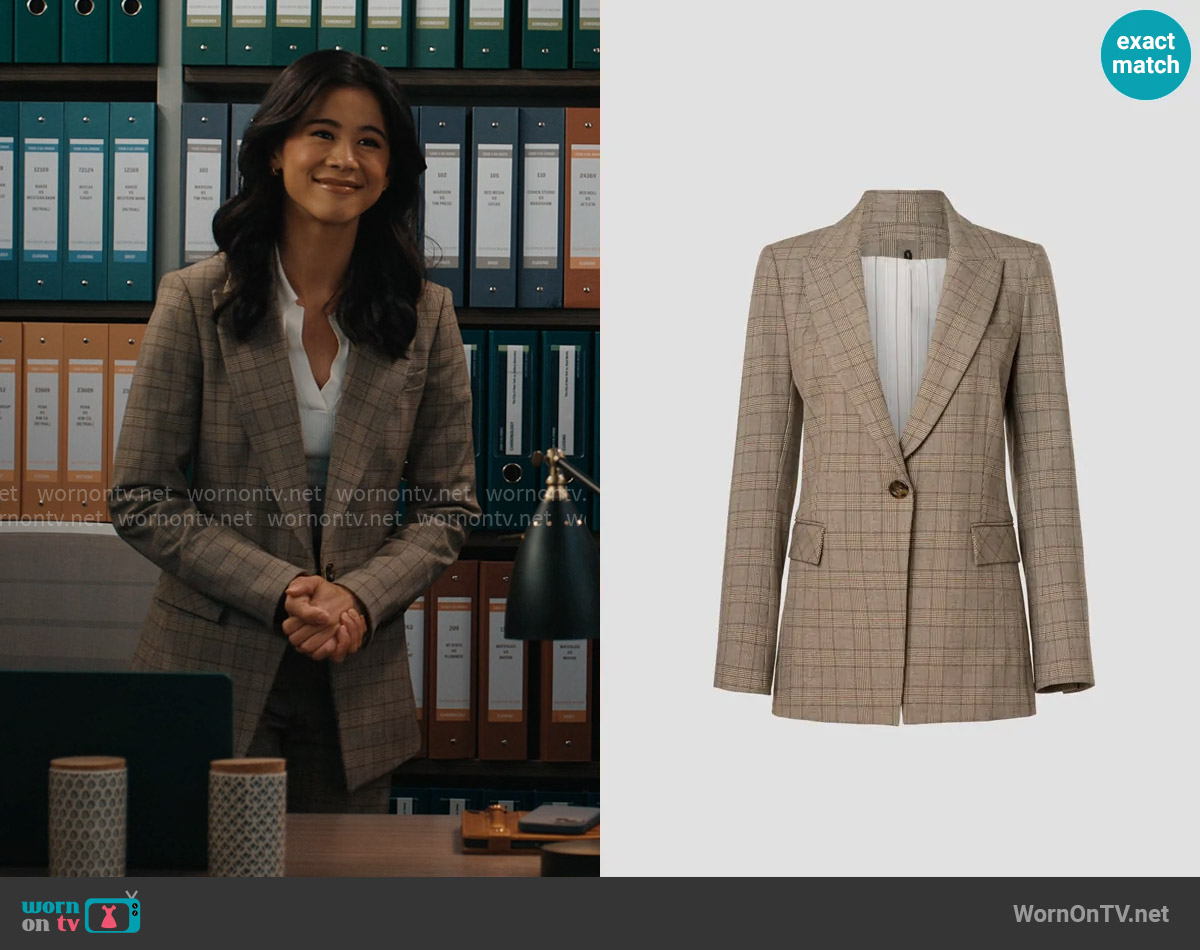 Veronica Beard Long and Lean Dickey Jacket worn by Sarah Franklin (Leah Lewis) on Matlock