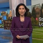 Vicky’s purple blazer and pant suit on NBC News Daily