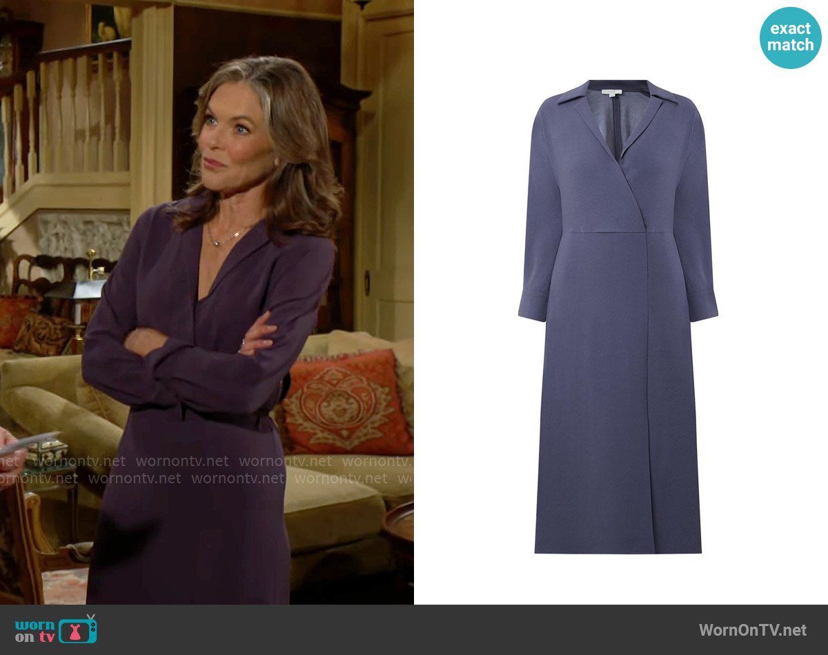 Vince Shaped Collar Dolman Dress worn by Diane Jenkins (Susan Walters) on The Young and the Restless