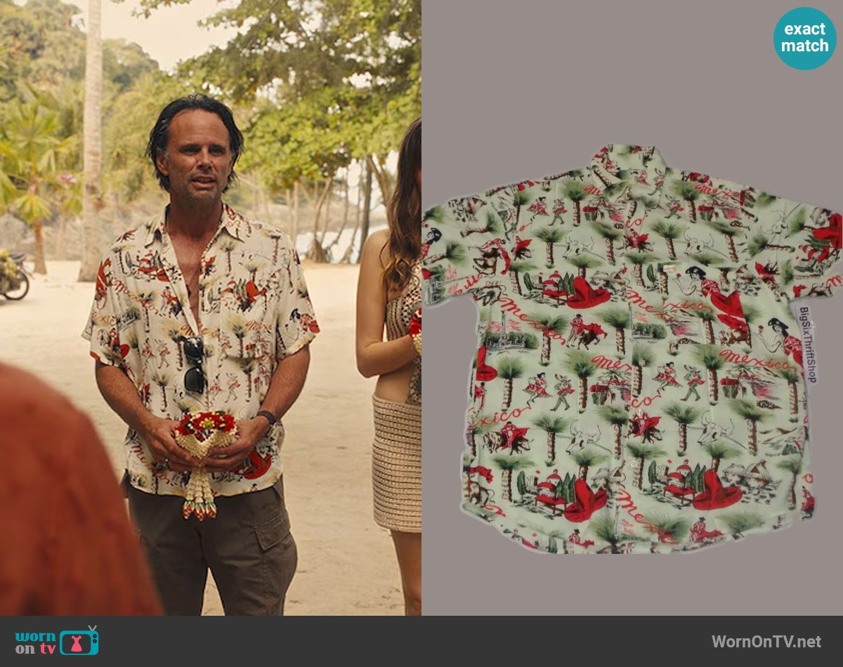 Marciano by Guess Vintage Shirt worn by Rick (Walton Goggins) on The White Lotus