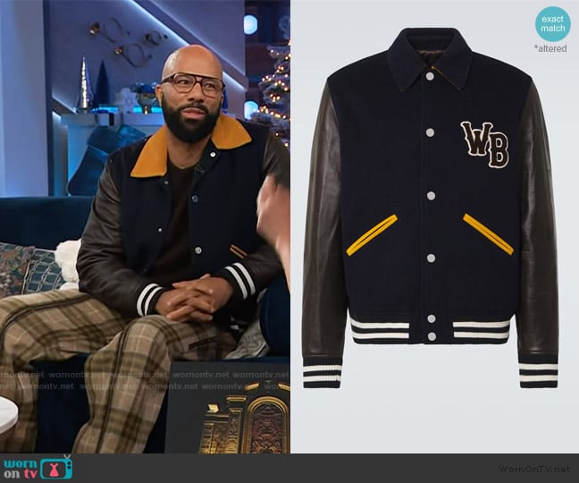 Common’s bomber jacket on The Kelly Clarkson Show