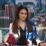 Morgan’s white floral blazer on NBC News Daily