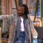 Whoopi’s denim dragon embroidered jacket on The View