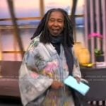 Whoopi’s denim dragon embroidered jacket on The View