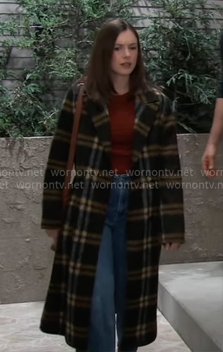 Willow's plaid coat on General Hospital