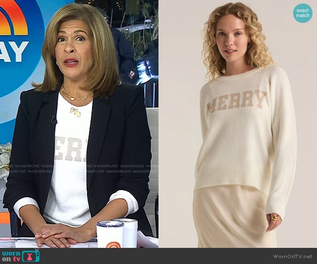 Z Supply Merry Metallic Sweater worn by Hoda Kotb on Today