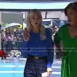 Zanna Roberts Rassi’s blue sweater and jeans on Today