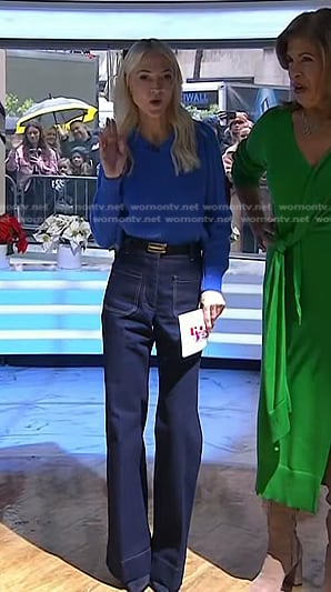 Zanna Roberts Rassi’s blue sweater and jeans on Today