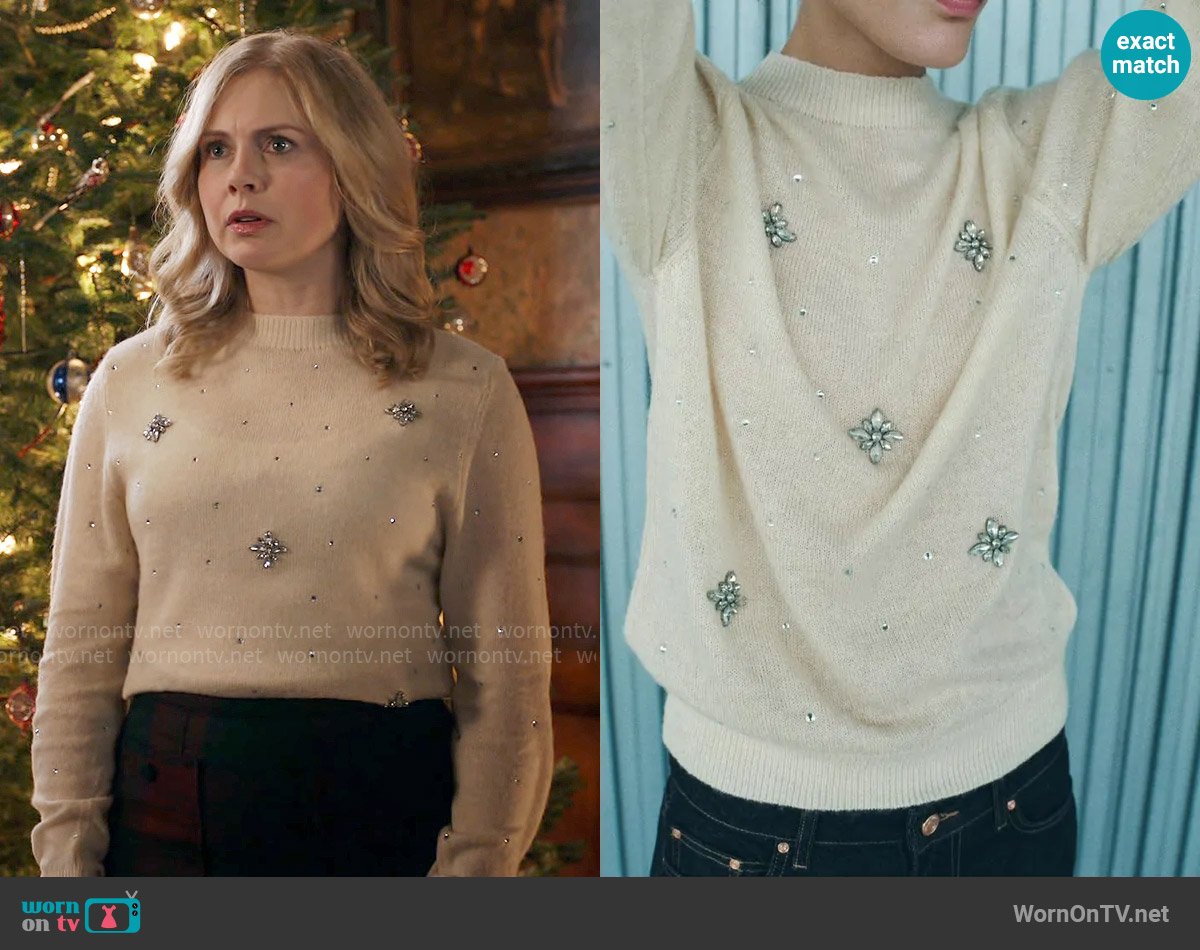 Sam’s embellished sweater on Ghosts