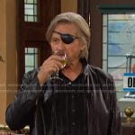 Steve's black leather zip jacket on Days of our Lives