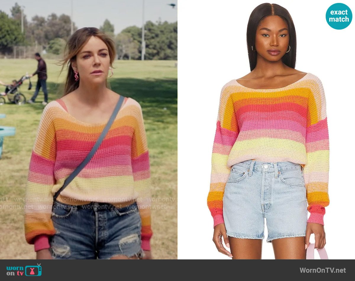 27 Miles Malibu Kehlani Pullover in Sunrise worn by Morgan Gillory (Kaitlin Olson) on High Potential