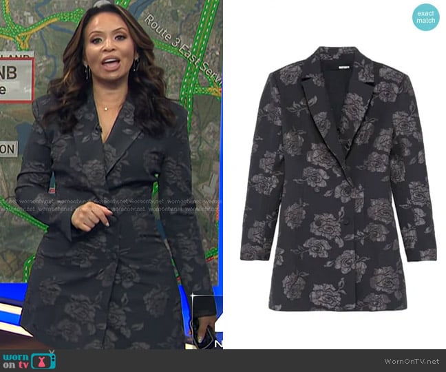 Rotate Birger Christensen 3D Flower Blazer Mini Dress worn by Adelle Caballero on Today